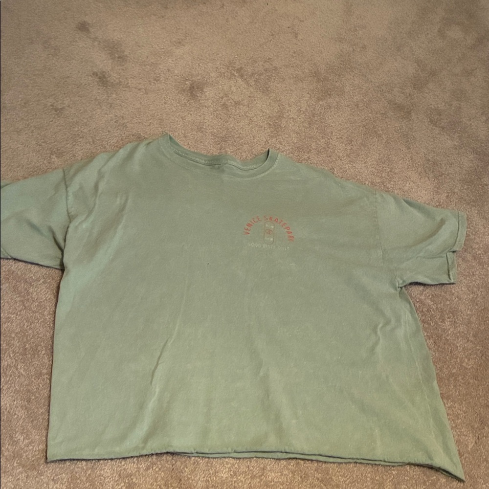 Venice Skate Green Graphic T-Shirt